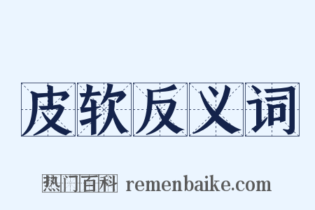 皮软反义词是什么意思的图片